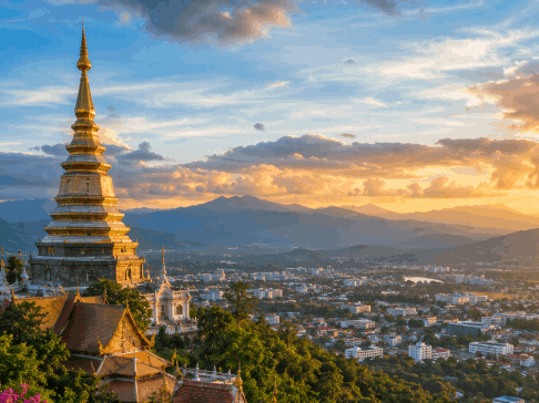 AI Illustration of Chiang Mai scenery