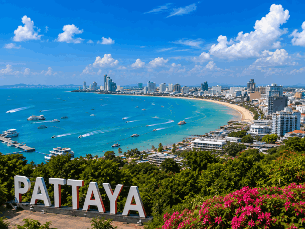 AI Illustration of Pattaya coastline