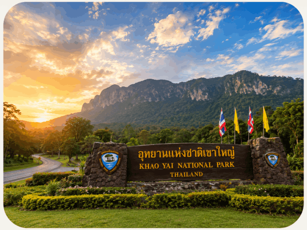 AI Illustration of Khao Yai landscape