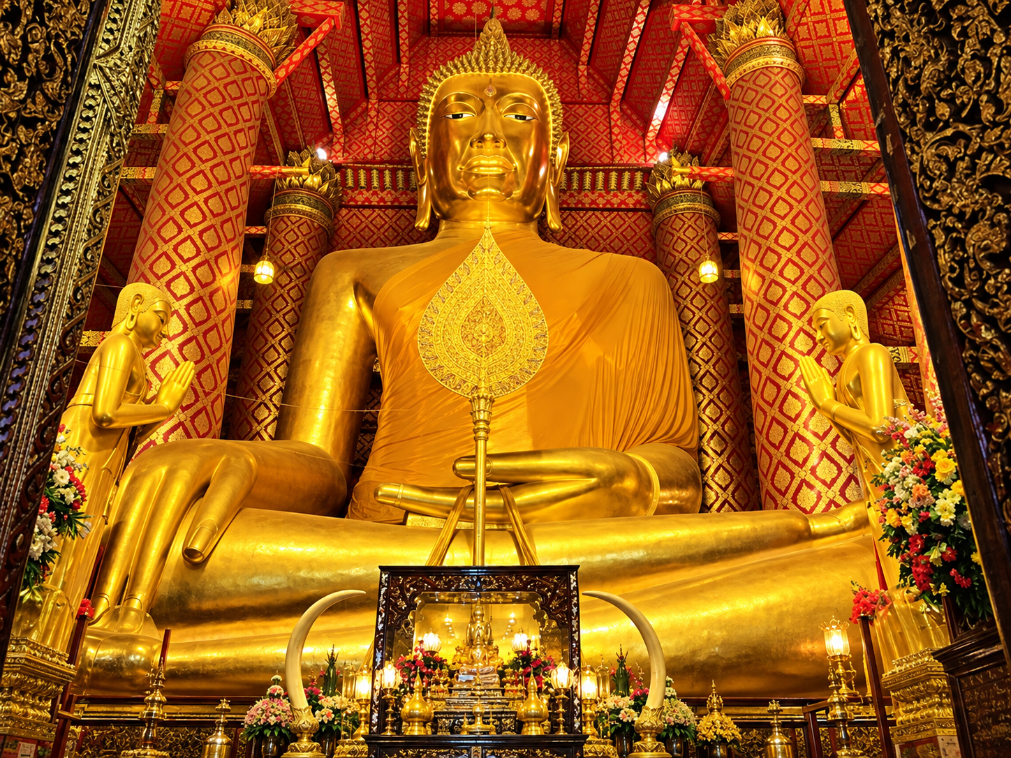 AI Illustration of Wat Phanan Choeng Worawihan