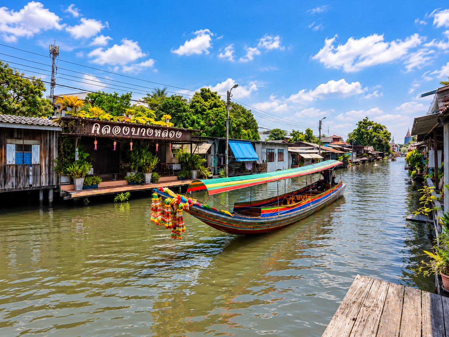AI Illustration of Khlong Bang Luang canal