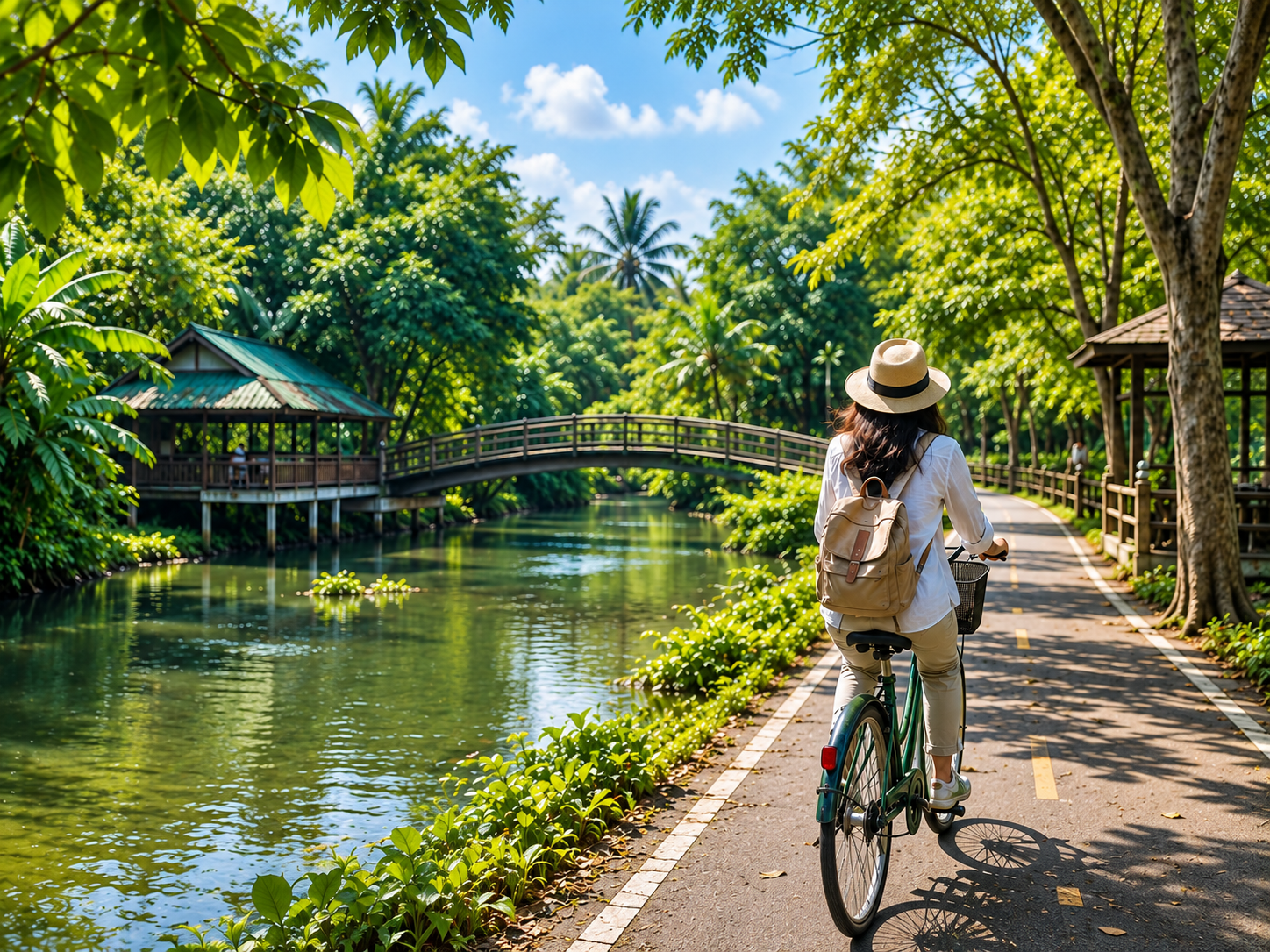 AI Illustration of Bang Kachao cycling