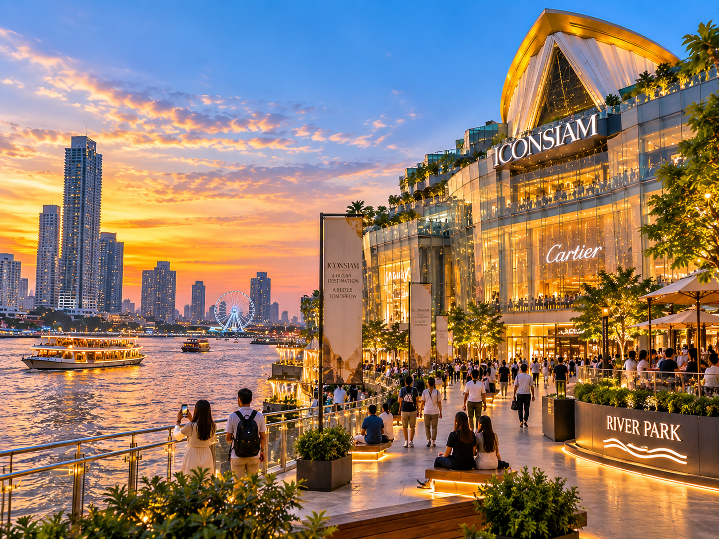 AI Illustration of ICONSIAM Riverside
