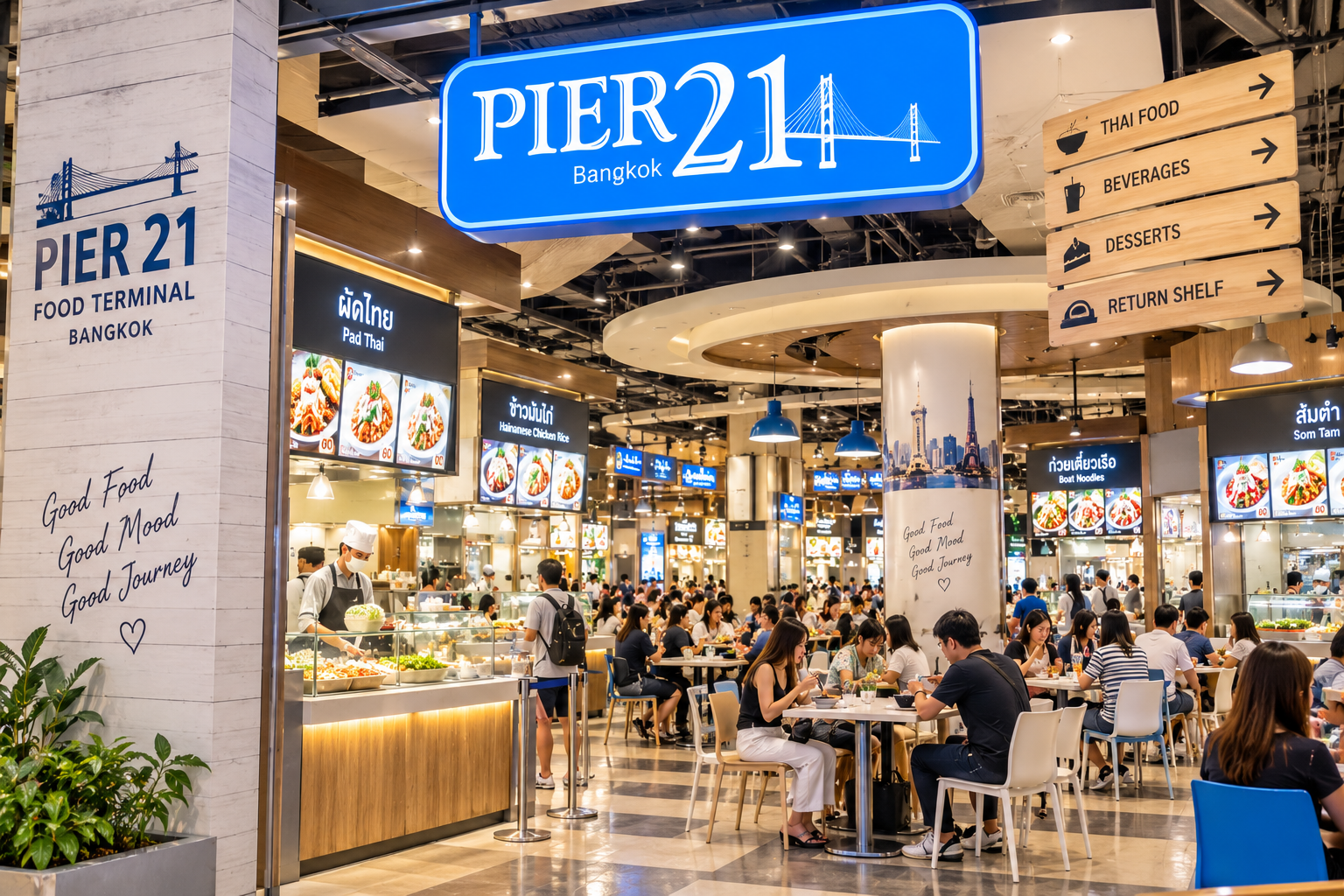 AI Illustration of Pier 21 Food Terminal