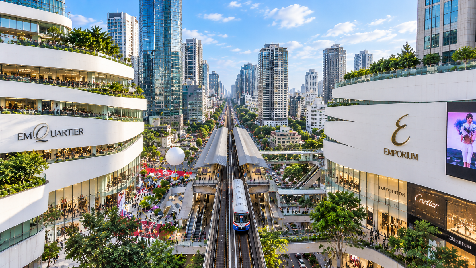 AI Illustration of EM District, Bangkok