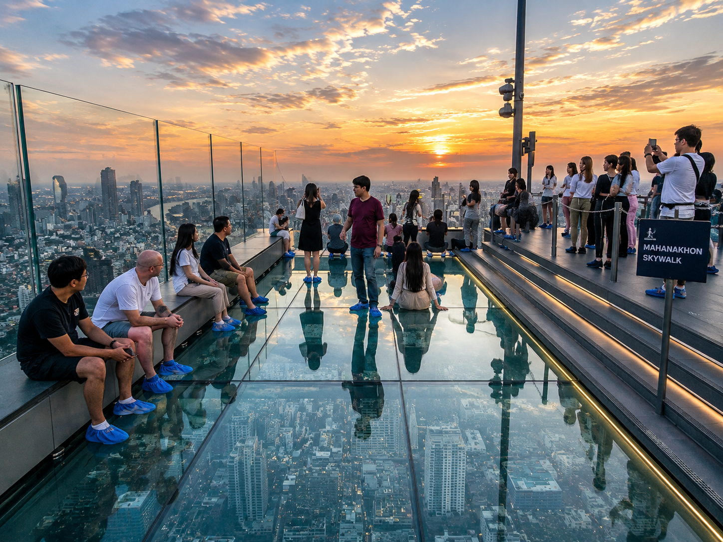 AI Illustration of Mahanakhon SkyWalk