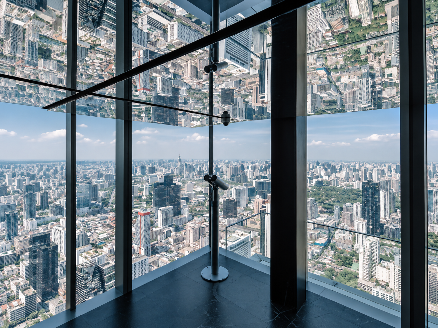 AI Illustration of Indoor Observation Deck