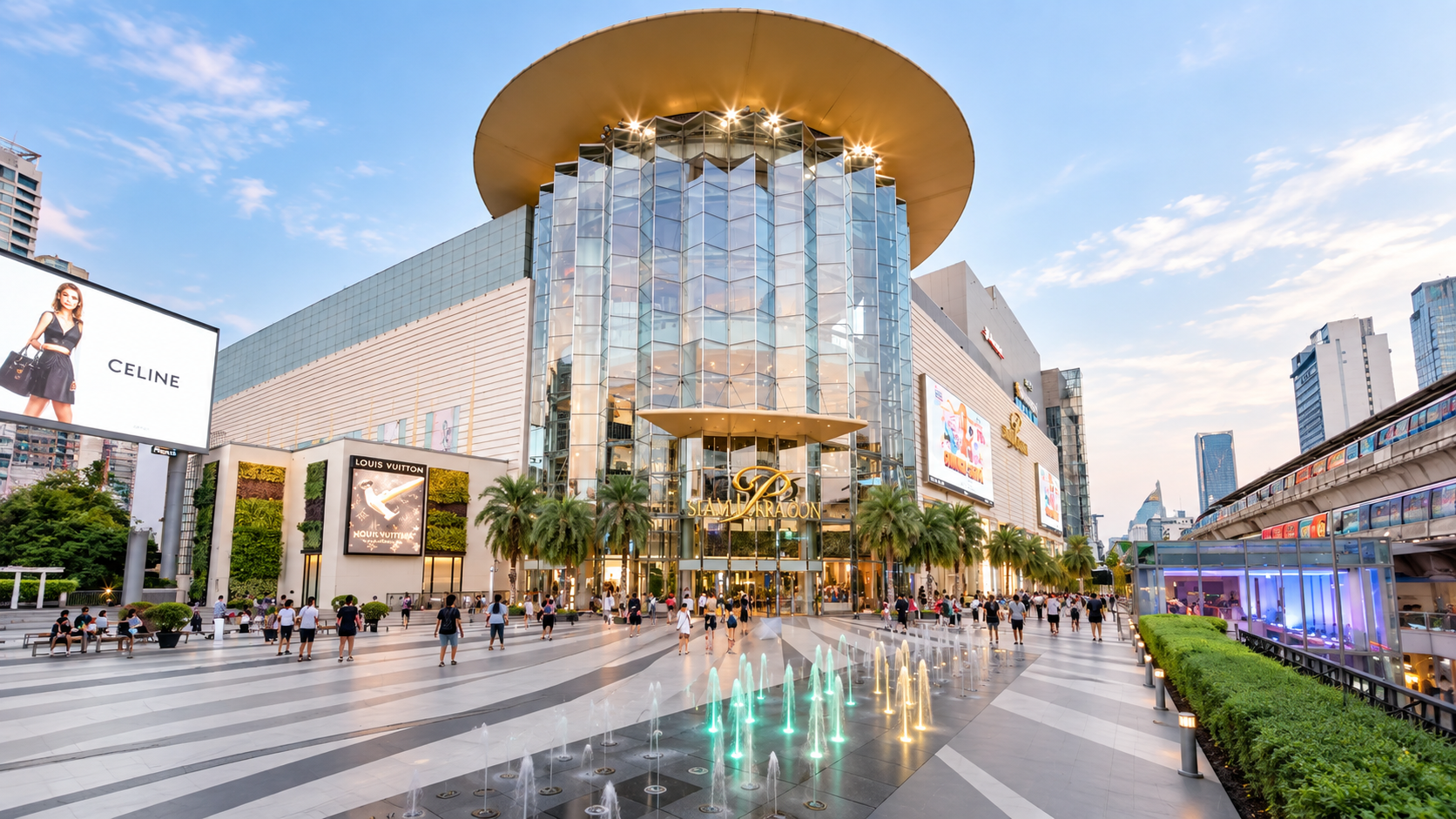 AI Illustration of Siam Paragon at dusk