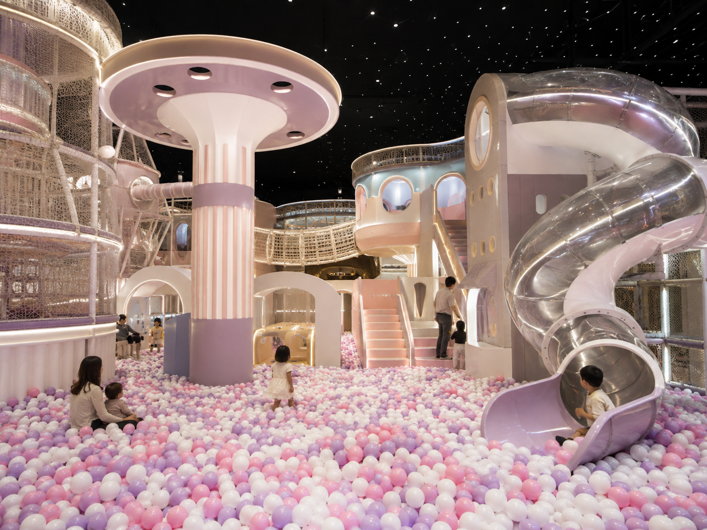 AI Illustration of MELAND indoor family play space