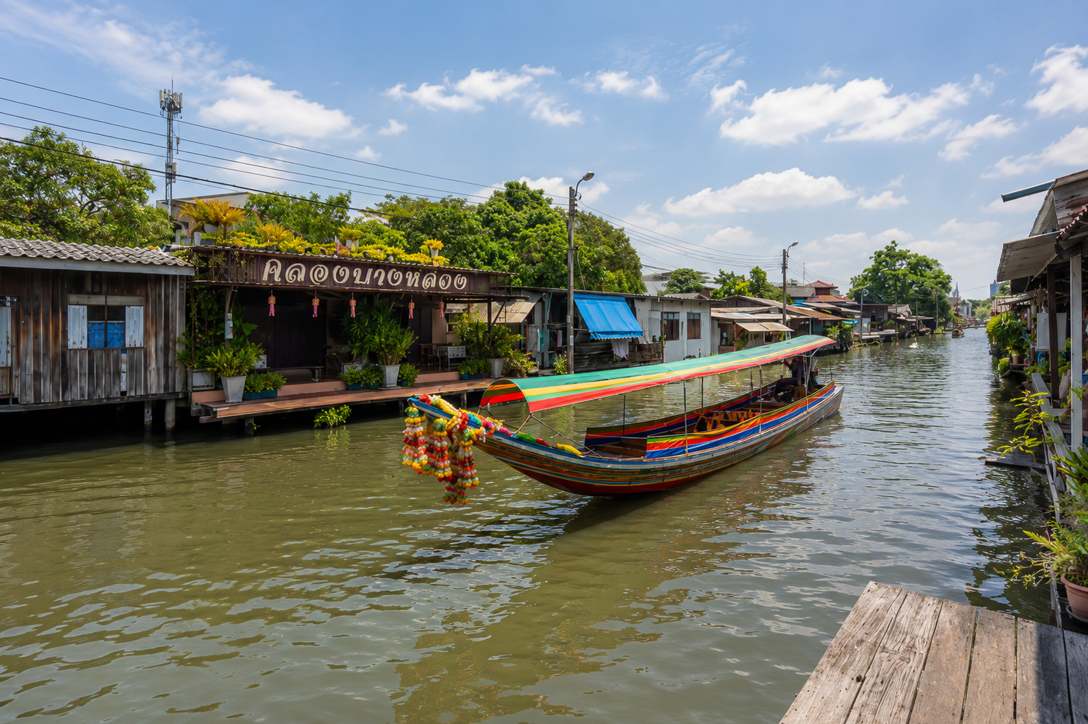 AI Illustration of Khlong Bang Luang canal