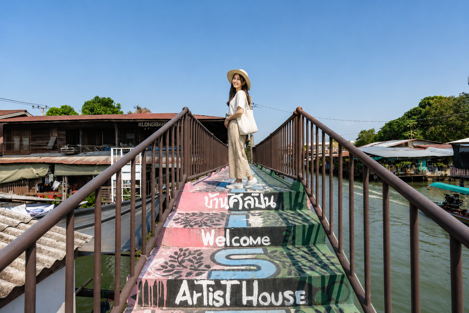 AI Illustration of Arrive at Khlong Bang Luang
