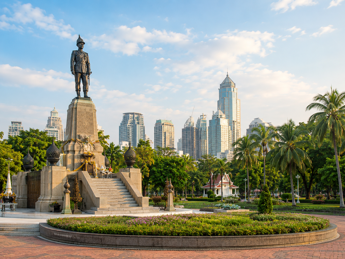 AI Illustration of A Little History of Lumphini Park