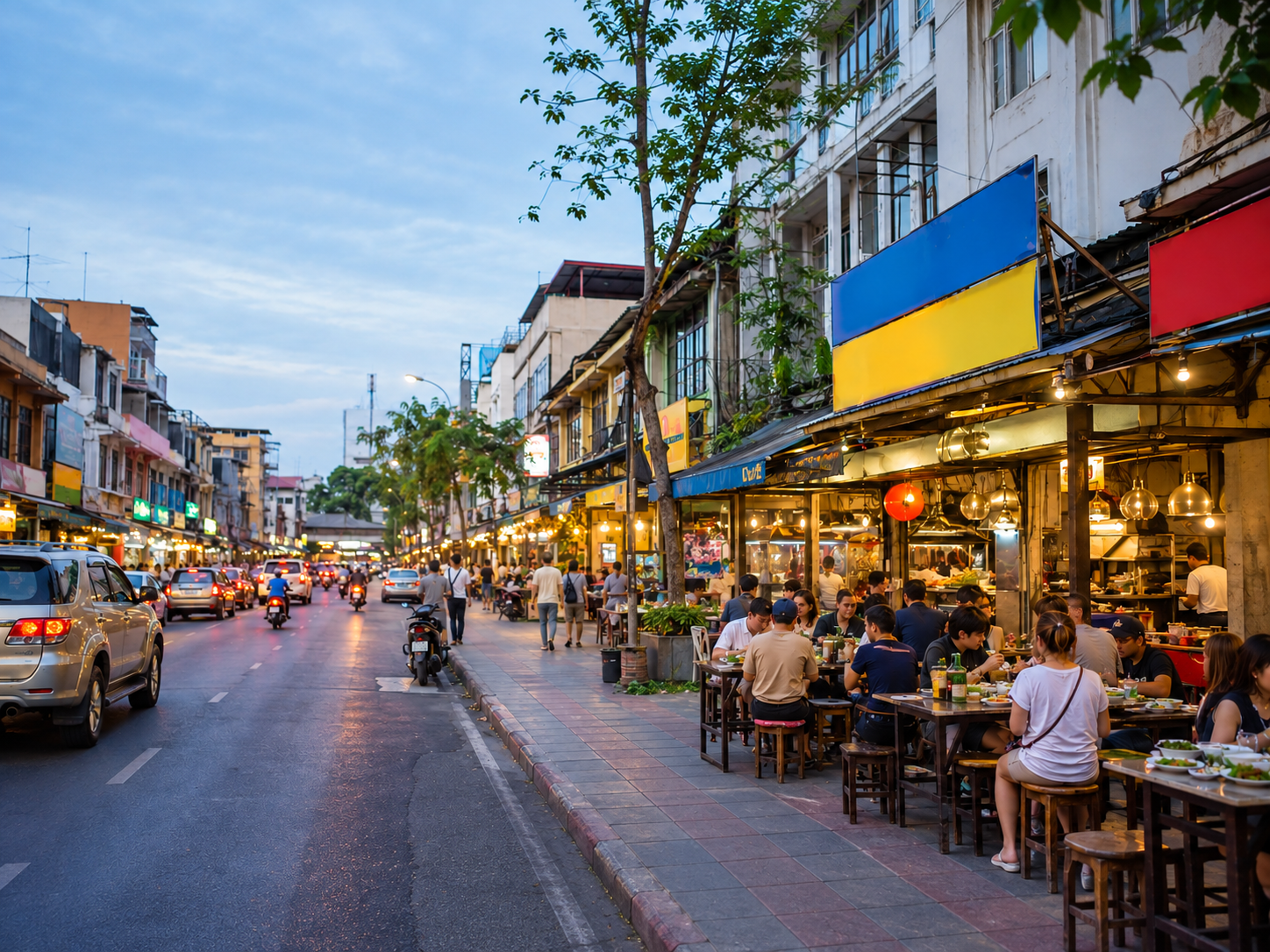 AI Illustration of Banthat Thong evening