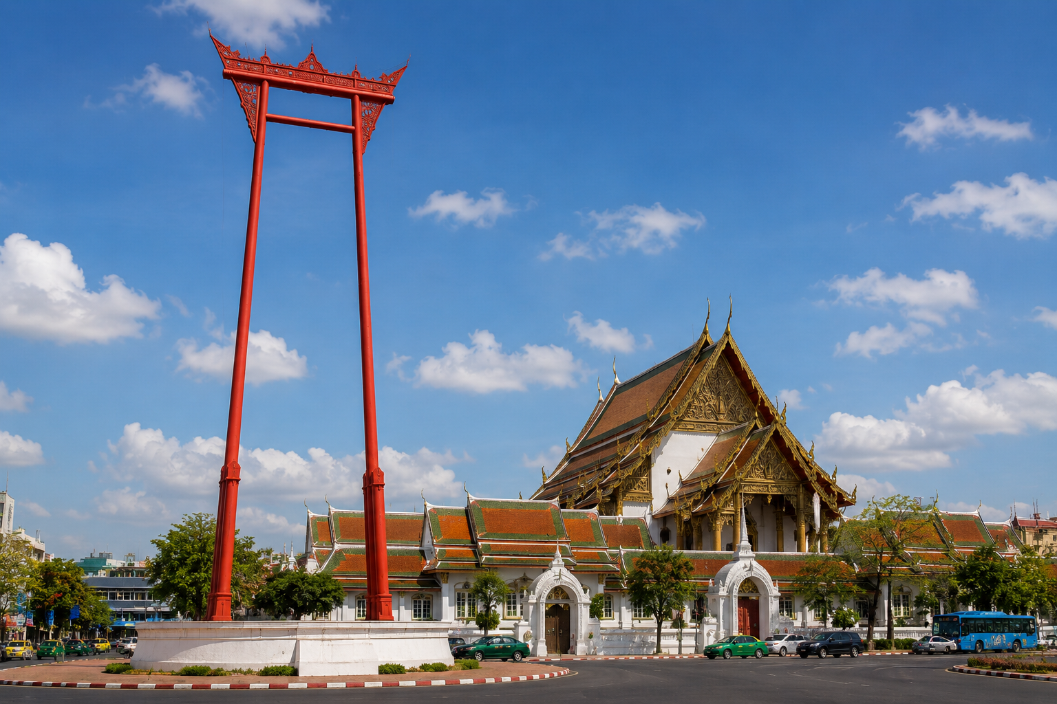 AI Illustration of Giant Swing & Wat Suthat