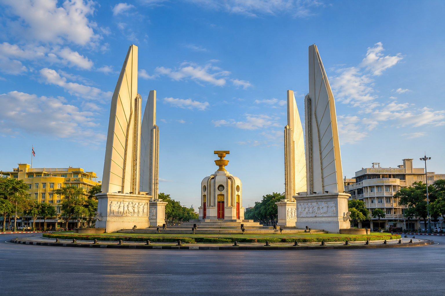 AI Illustration of Democracy Monument & Ratchadamnoen