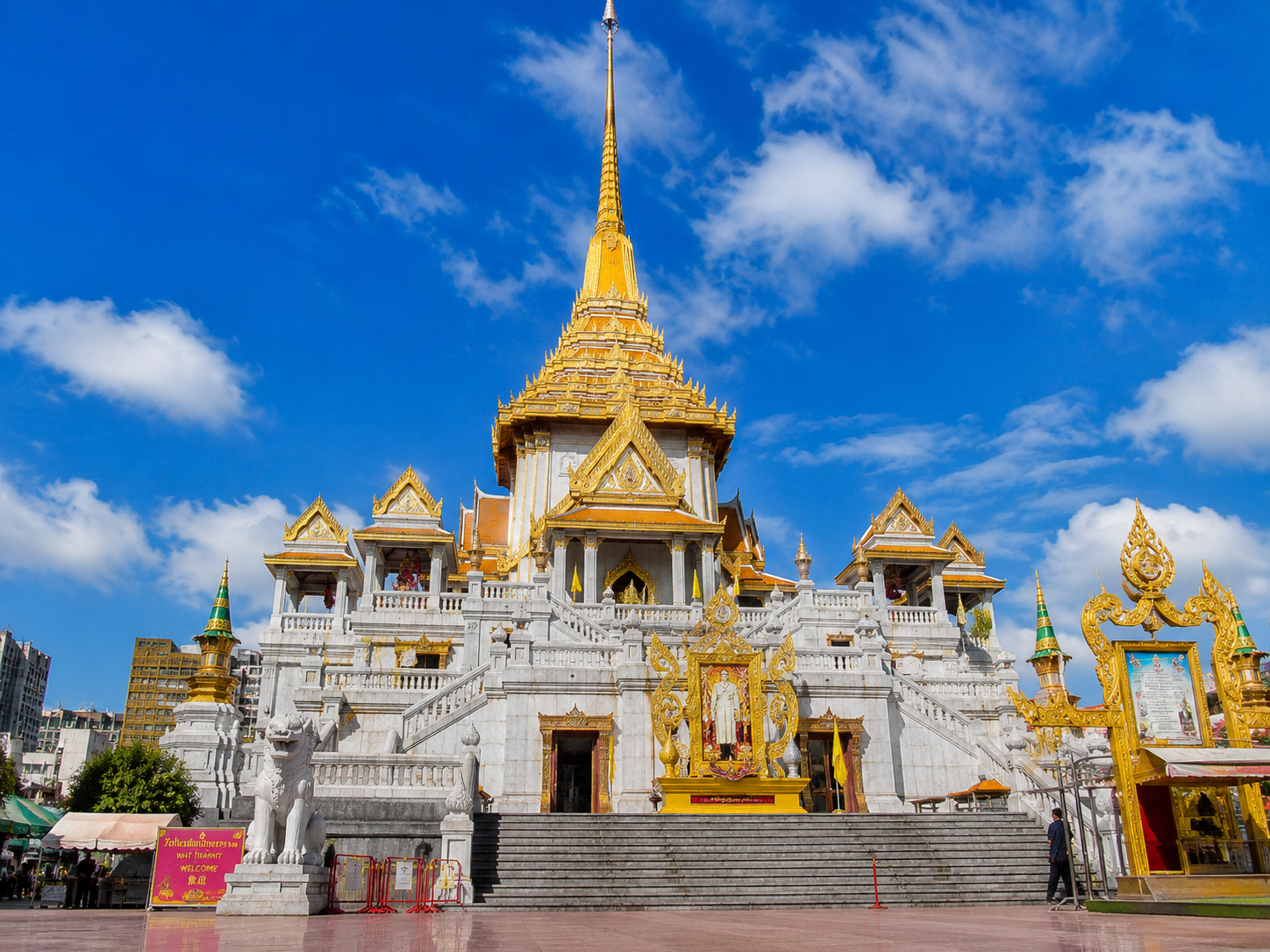 AI illustration of Wat Traimit, Bangkok